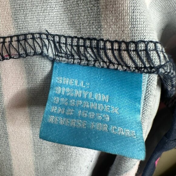 J‎ McLaughlin Lynn Henley Catalina Cloth Navy Blue Pink Striped Dress Size Small - Picture 8 of 14